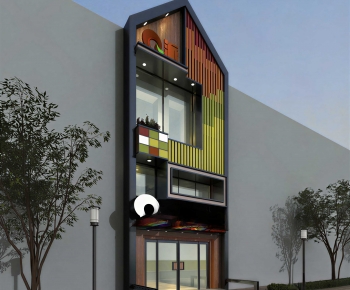 Modern Facade Element-ID:794254068