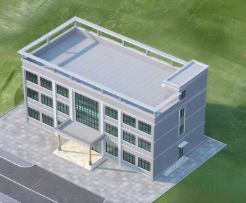 Modern Industrial Building-ID:369050986