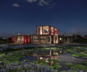 Modern Appearance Of Commercial Building-ID:606122021