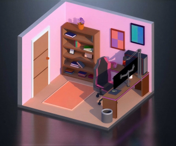 Modern Cartoon House-ID:499552971