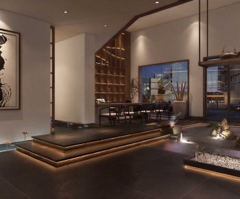 New Chinese Style Teahouse Tea House-ID:350684882