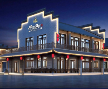 New Chinese Style Facade Element-ID:766422992