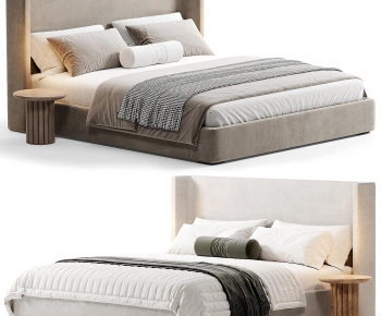 Modern Double Bed-ID:282118081