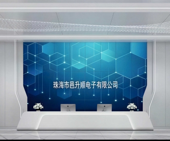 Modern Office Reception Desk-ID:127610928