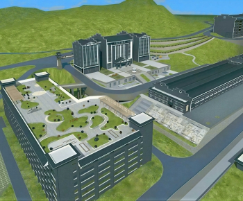 Modern Architectural Bird's-eye View Planning-ID:783257012