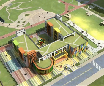 Modern Architectural Bird's-eye View Planning-ID:623950962