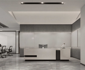Modern Office Reception Desk-ID:694744118