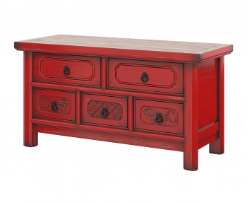 New Chinese Style Entrance Cabinet-ID:492060245