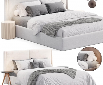 Modern Double Bed-ID:344306953