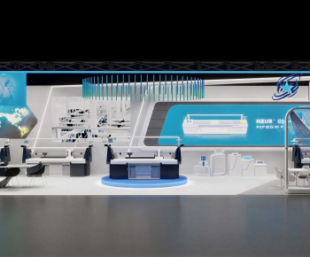 Modern Exhibition Hall-ID:678890941