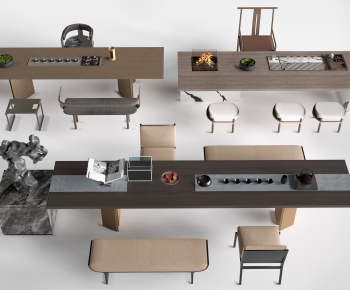 Modern Tea Tables And Chairs-ID:896632916