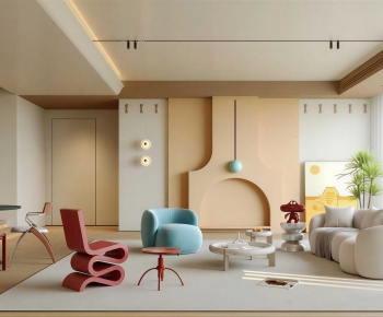 Modern A Living Room-ID:494986068