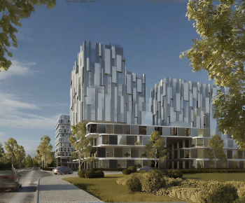 Modern Residential Building-ID:492265941