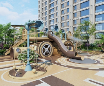 Modern Park Landscape-ID:556528097