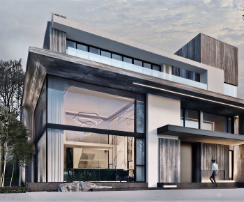 Modern Appearance Of Commercial Building-ID:906016112