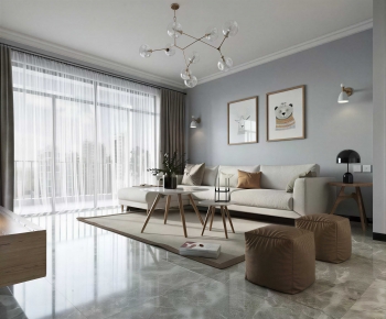 Modern A Living Room-ID:783705952