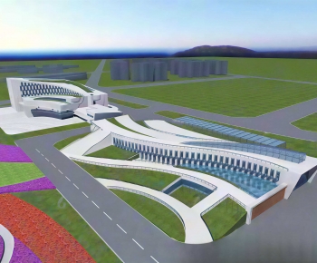 Modern Architectural Bird's-eye View Planning-ID:398659947