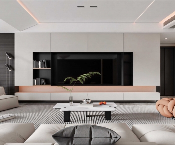 Modern A Living Room-ID:696239958