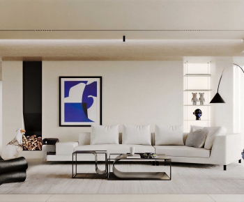 Modern A Living Room-ID:451457026