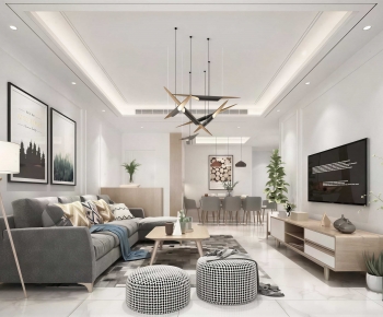 Modern A Living Room-ID:714483986