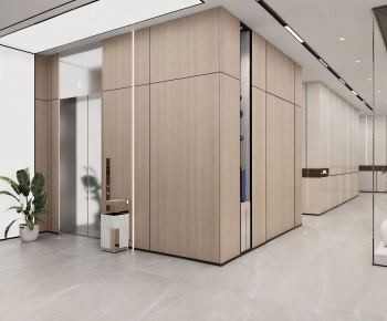 Modern Office Elevator Hall-ID:987137087
