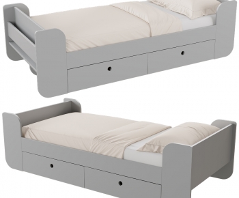 Modern Single Bed-ID:953311921
