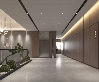 Modern Office Elevator Hall-ID:669229022
