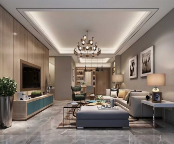 Modern A Living Room-ID:553400993