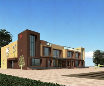 Modern School Building-ID:269758941