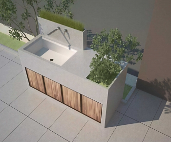 Modern Bathroom Cabinet-ID:666367058