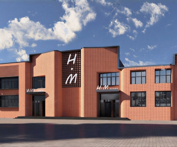 Modern Appearance Of Commercial Building-ID:508471974