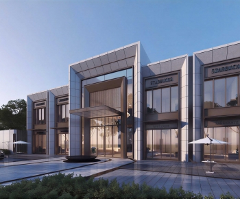 Modern Appearance Of Commercial Building-ID:320103881