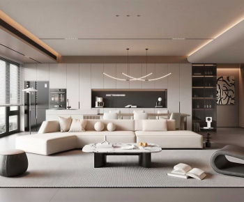 Modern A Living Room-ID:609241019