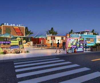 Modern Commercial Street-ID:506788975