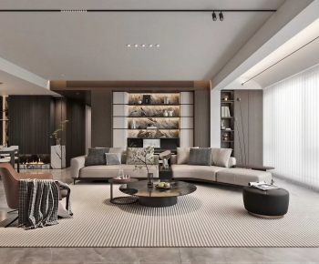 Modern A Living Room-ID:783663036