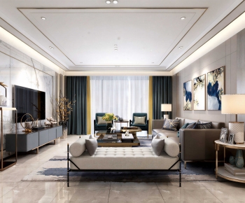 Modern A Living Room-ID:374890091