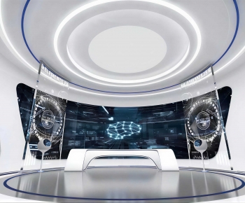 Modern Exhibition Hall-ID:544807914