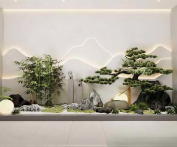 New Chinese Style Plant Landscaping-ID:726324086