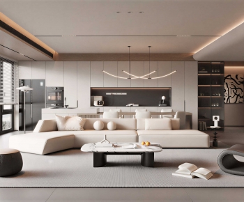 Modern A Living Room-ID:608069919