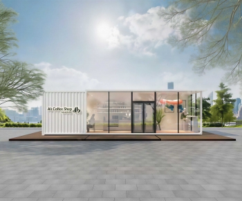 Modern Appearance Of Commercial Building-ID:661439997