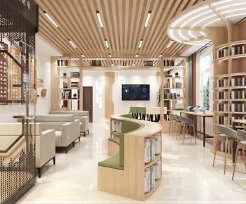 Modern Bookstore Book Bar-ID:717650897