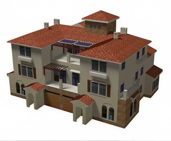 Mediterranean Style Detached Villa-ID:744297031