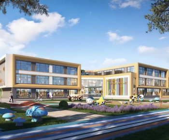 Modern School Building-ID:152189977