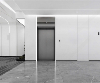 Modern Office Elevator Hall-ID:440036069
