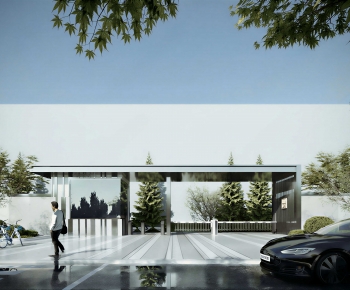 Modern Facade Element-ID:978510464