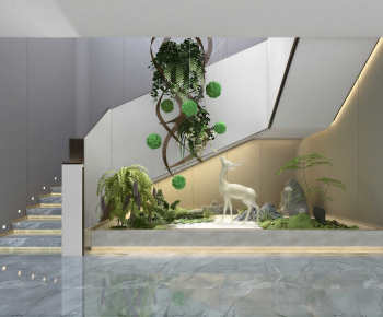 Modern Office Stairwell-ID:484594111