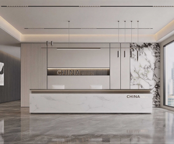 Modern Office Reception Desk-ID:552615883