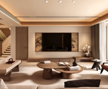 New Chinese Style A Living Room-ID:925120122
