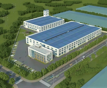 Modern Industrial Building-ID:330657964