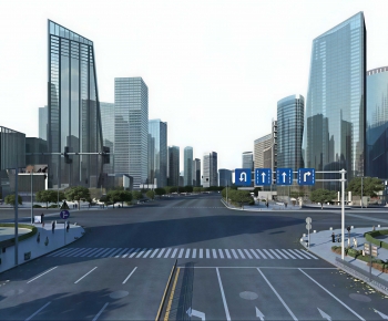 Modern Appearance Of Commercial Building-ID:585483071